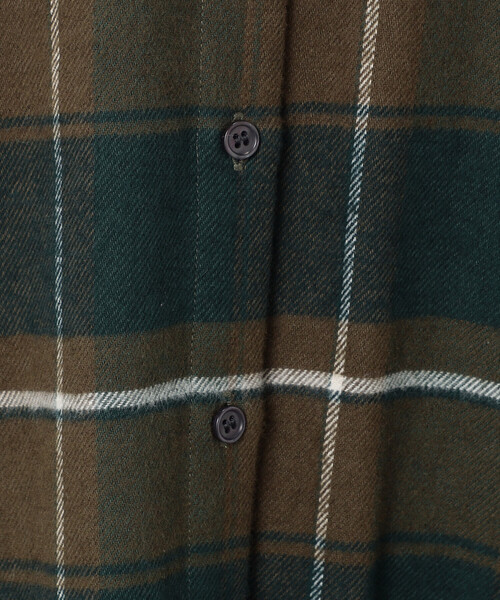 ONIGIRI（オニギリ）の「チェック柄　シャツワンピース（シャツワンピース・レディース・ネイビー/グリーン・FREE）」の19枚目の写真