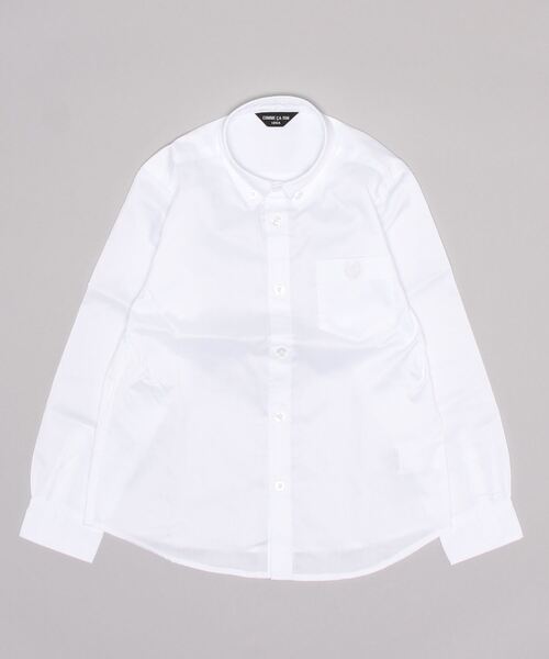 COMME CA ISM（コムサイズム）の「イージーケア　ピンポイントオックスフォード　シャツ（100-130cm）（シャツ/ブラウス・キッズ・ホワイト・120cm/130cm/110cm/100cm）」の2枚目の写真