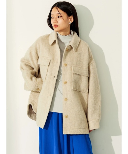 AMERICAN HOLIC（アメリカンホリック）の「CPOシャギージャケット（その他アウター・レディース・チェック/ベージュ・L/M）」の3枚目の写真