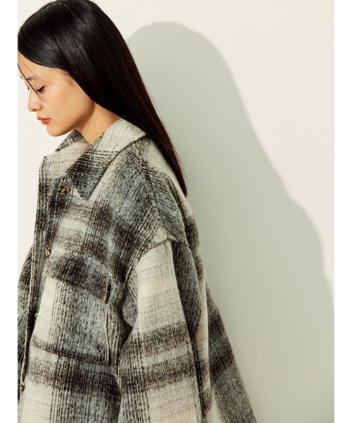 AMERICAN HOLIC（アメリカンホリック）の「CPOシャギージャケット（その他アウター・レディース・チェック/ベージュ・L/M）」の6枚目の写真