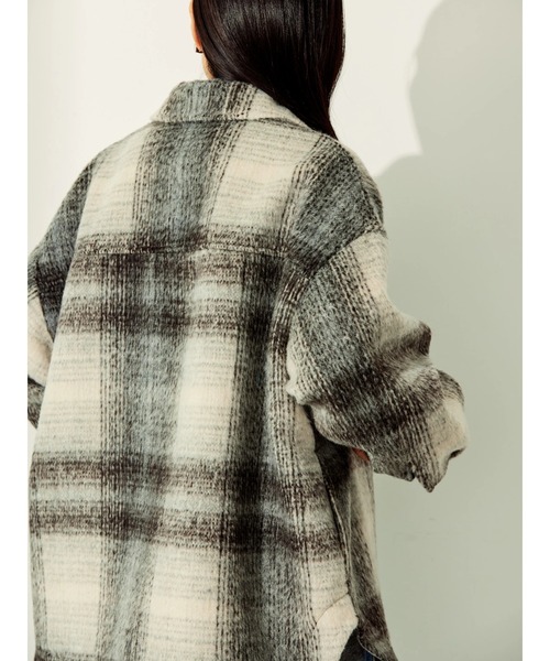 AMERICAN HOLIC（アメリカンホリック）の「CPOシャギージャケット（その他アウター・レディース・チェック/ベージュ・L/M）」の9枚目の写真