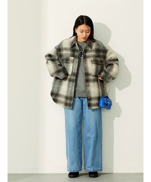 AMERICAN HOLIC（アメリカンホリック）の「CPOシャギージャケット（その他アウター・レディース・チェック/ベージュ・L/M）」の14枚目の写真