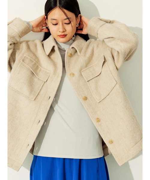 AMERICAN HOLIC（アメリカンホリック）の「CPOシャギージャケット（その他アウター・レディース・チェック/ベージュ・L/M）」の15枚目の写真