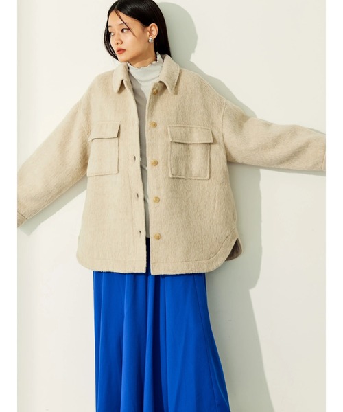 AMERICAN HOLIC（アメリカンホリック）の「CPOシャギージャケット（その他アウター・レディース・チェック/ベージュ・L/M）」の16枚目の写真