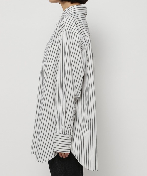 PAGEBOY（ページボーイ）の「ストライプBIGシャツ（シャツ/ブラウス・レディース・ホワイト×ブラック/ピンク/ブルー系その他・FREE）」の16枚目の写真