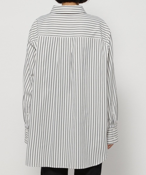 PAGEBOY（ページボーイ）の「ストライプBIGシャツ（シャツ/ブラウス・レディース・ホワイト×ブラック/ピンク/ブルー系その他・FREE）」の17枚目の写真