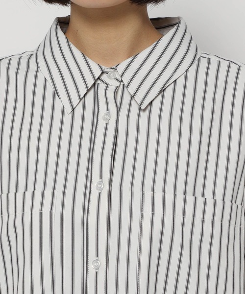 PAGEBOY（ページボーイ）の「ストライプBIGシャツ（シャツ/ブラウス・レディース・ホワイト×ブラック/ピンク/ブルー系その他・FREE）」の18枚目の写真
