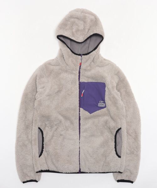 CHUMS（チャムス）の「【WEB限定】[CHUMS/チャムス] ボンディングフリース ボアジップパーカー（その他アウター・レディース・ブラック/ベージュ/グレー・M/L/XL）」の15枚目の写真