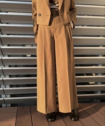 キャメルタックワイドパンツ