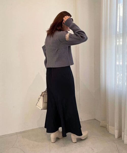 MAJESTIC LEGON(マジェスティックレゴン)の「タートルネックレーストップス(Tシャツ/カットソー・レディース・アイボリー/クリーム・MEDIUM)」の7枚目の写真