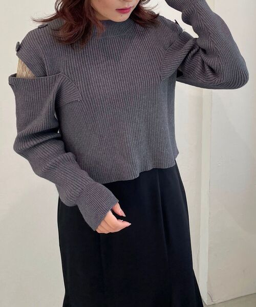 MAJESTIC LEGON(マジェスティックレゴン)の「タートルネックレーストップス(Tシャツ/カットソー・レディース・アイボリー/クリーム・MEDIUM)」の14枚目の写真