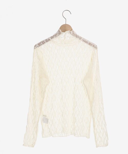 MAJESTIC LEGON(マジェスティックレゴン)の「タートルネックレーストップス(Tシャツ/カットソー・レディース・アイボリー/クリーム・MEDIUM)」の11枚目の写真