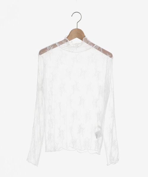 MAJESTIC LEGON(マジェスティックレゴン)の「タートルネックレーストップス(Tシャツ/カットソー・レディース・アイボリー/クリーム・MEDIUM)」の18枚目の写真