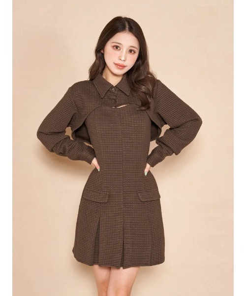 セール】レイヤードキルトセットアップ（ワンピース）｜Darich