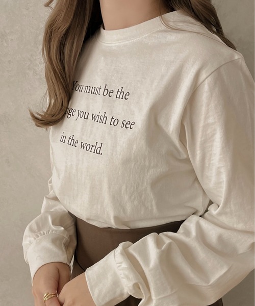 apres jour clair(アプレジュールクレア)の「【apres jour clair】アソートロンT【ZOZOTOWN限定アイテム】(Tシャツ/カットソー・レディース・ホワイト系その他/オフホワイト/ベージュ・X-LARGE/フリー)」の4枚目の写真