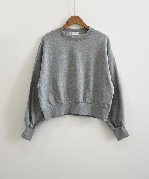 me+em select(ミームセレクト)の「【10カラー展開】クルーネックスウェット(スウェット・レディース・チャコールグレー/グレー/ブルー/ブラック/オレンジ/ベージュ/ピンク/レッド/ライム/グリーン・FREE)」の17枚目の写真