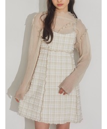 merry jenny | checkミニキャミワンピース(ワンピース)