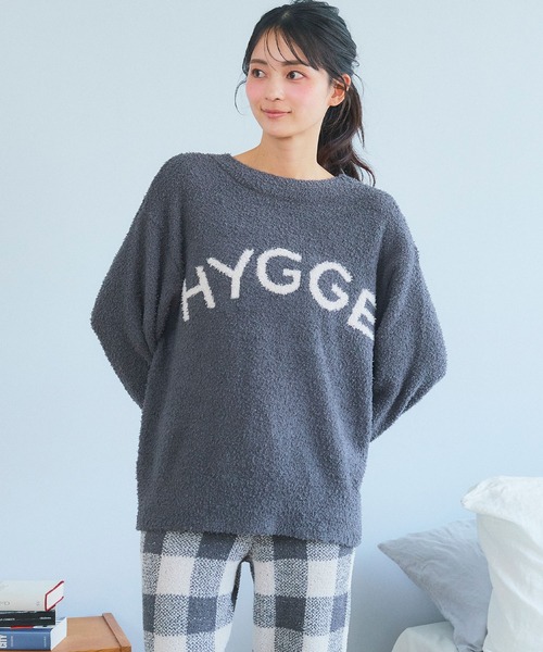 cross marche（クロスマルシェ）の「【LAFUKU/ラフク】もちふわマシュマロニットHYGGEロゴトップス/ルームウェア（上下別売り）（ルームウェア/パジャマ・レディース・ラベンダー/ライトグリーン/ブラウン/ベージュ/モカ/グレイッシュブルー/インディゴブルー/ピンク/ライラック/ナチュラル/チャコールグレー/ダークブラウン/ブラウン系その他/ライトベージュ/ダークグレー/チャコール/キャメル/ブルーグレー/グレー・M/L/LL/S/3L）」の6枚目の写真