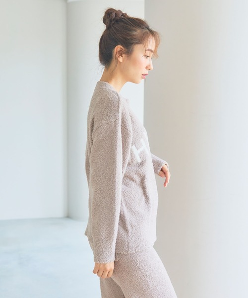 エッセンシャルズ ワッフル ニット ラグビー シャツ ベージュ M Healthknit | ヘルスニット スーパーヘビーワッフルクルーネック