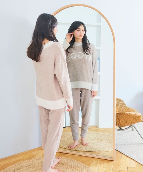 セール】【LAFUKU/ラフク】もちふわマシュマロニットHYGGEロゴトップス