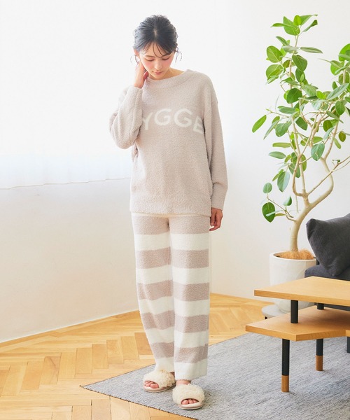 セール】【LAFUKU/ラフク】もちふわマシュマロニットHYGGEロゴトップス