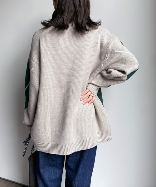 CPCM(シーピーシーエム)の「アーガイルカーディガン(カーディガン/ボレロ・メンズ・マスタード/グレー/ブラック・MEDIUM/LARGE)」の21枚目の写真