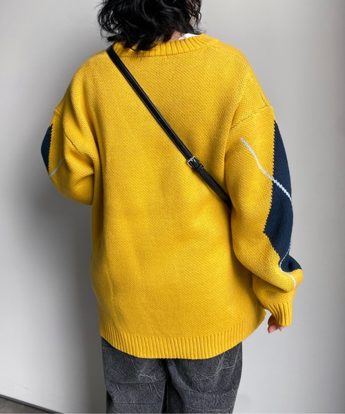 CPCM(シーピーシーエム)の「アーガイルカーディガン(カーディガン/ボレロ・メンズ・マスタード/グレー/ブラック・MEDIUM/LARGE)」の17枚目の写真