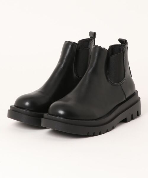 ap retro（アプレトロ）の「サイドゴアショートブーツ（ブーツ・レディース・ブラック/ホワイト・LARGE/MEDIUM）」の12枚目の写真