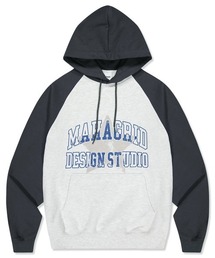 『mahagrid/マハグリッド』STARLIGHT 2-TONE HOODIE/スターライト ツートーン プルオーバーパーカー