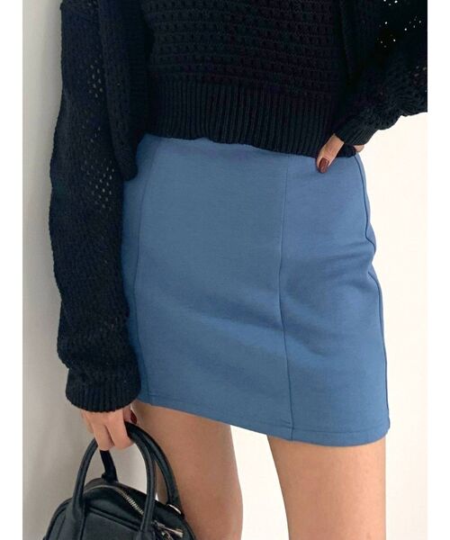 EMODA（エモダ）の「スーパーハイウエストミニスカート（スカート・レディース・ブルー/アイボリー/ブラック・SMALL/MEDIUM）」の10枚目の写真