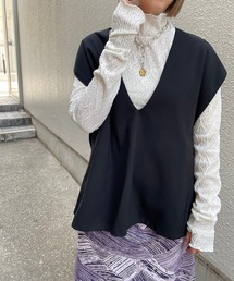 ☆ 【CHIGNON】コクーンベストプルオーバー　1131-066PT