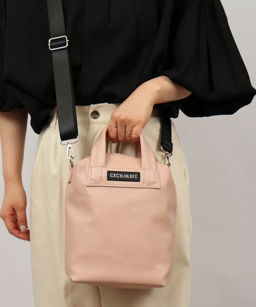 CECIL McBEE(セシルマクビー)の「CECIL McBEE bon voyage ミニボストン(ボストンバッグ・レディース・ピンク/ホワイト/ブラック・F)」の3枚目の写真