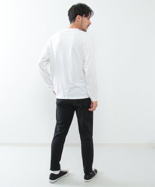 ikka(イッカ)の「ストライプミックス切り替えロンT(Tシャツ/カットソー・メンズ・ブルー/ホワイト/グリーン/ネイビー・S/L/XL/M)」の7枚目の写真