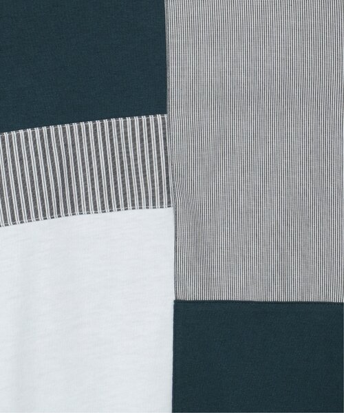 ikka(イッカ)の「ストライプミックス切り替えロンT(Tシャツ/カットソー・メンズ・ブルー/ホワイト/グリーン/ネイビー・S/L/XL/M)」の21枚目の写真