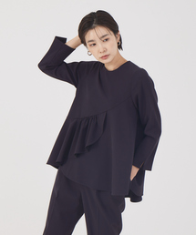 qualite | 《セットアップ対応》ダブルラッフルプルオーバー(シャツ/ブラウス)