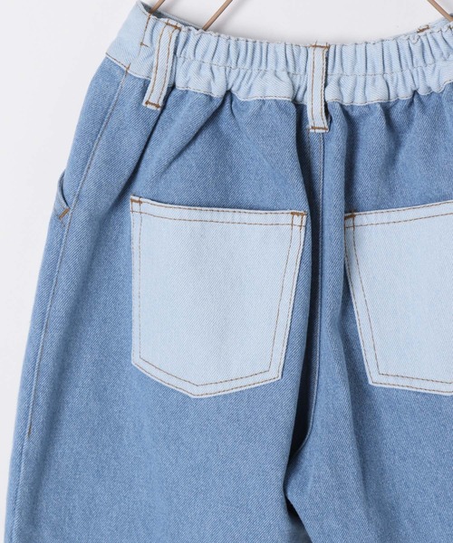 LOWRYS FARM(ローリーズファーム)の「デニムパッチワークパンツ 180008(デニムパンツ・キッズ・ブルー・110cm/120cm/130cm/140cm/150cm)」の5枚目の写真
