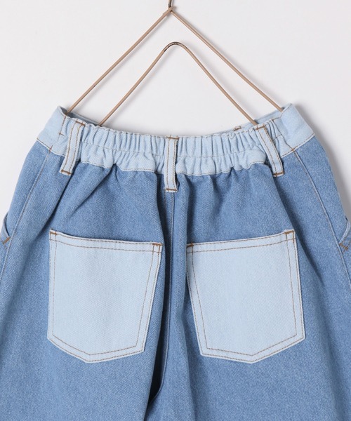 LOWRYS FARM(ローリーズファーム)の「デニムパッチワークパンツ 180008(デニムパンツ・キッズ・ブルー・110cm/120cm/130cm/140cm/150cm)」の8枚目の写真