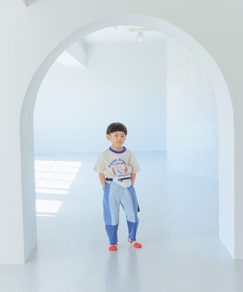 LOWRYS FARM(ローリーズファーム)の「デニムパッチワークパンツ 180008(デニムパンツ・キッズ・ブルー・110cm/120cm/130cm/140cm/150cm)」の10枚目の写真