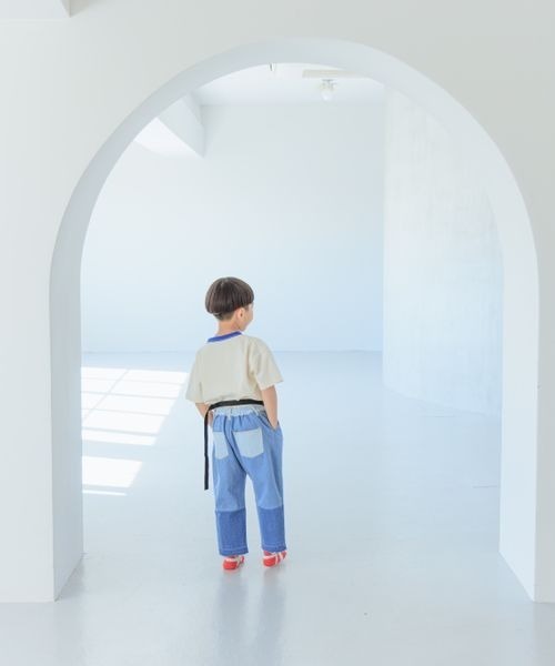 LOWRYS FARM(ローリーズファーム)の「デニムパッチワークパンツ 180008(デニムパンツ・キッズ・ブルー・110cm/120cm/130cm/140cm/150cm)」の12枚目の写真