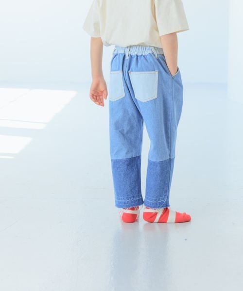 LOWRYS FARM(ローリーズファーム)の「デニムパッチワークパンツ 180008(デニムパンツ・キッズ・ブルー・110cm/120cm/130cm/140cm/150cm)」の15枚目の写真