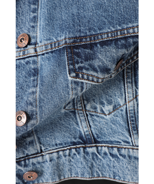 3×1/スリーバイワン】ショートデニムジャケット（デニム