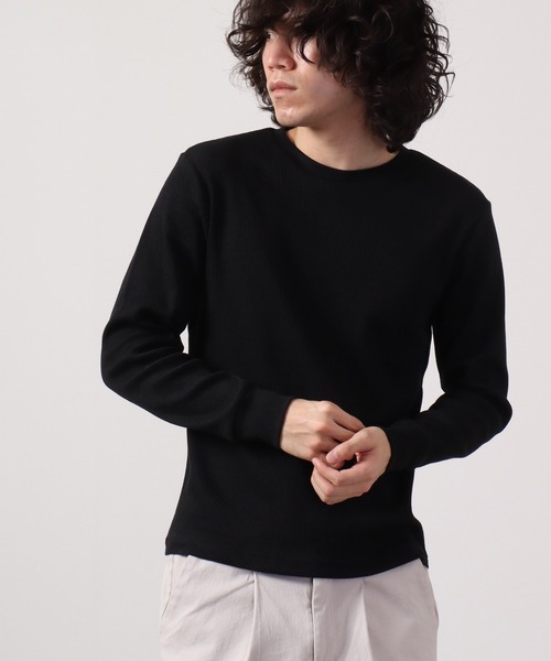FUNALIVE(ファンアライブ)の「RDS サーマルクルー長袖Tシャツ(Tシャツ/カットソー・メンズ・グレー/カーキ/ライトピンク/ブラック/ベージュ/ホワイト/ネイビー・XL/L/M)」の3枚目の写真