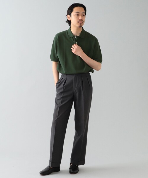 BEAMS F(ビームスエフ)の「ELACIO / カノコ ポロシャツ(ポロシャツ・メンズ・ホワイト/パープル系その他5/ホワイト系その他2/ダークグリーン/シルバー/ネイビー/ブルー系その他3/ブラック・4/3/5)」の13枚目の写真