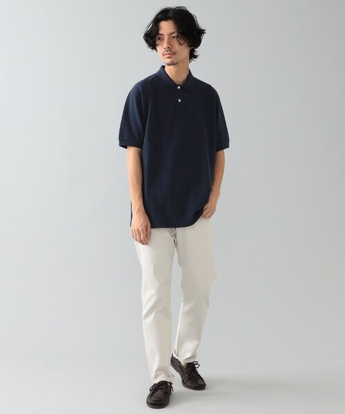 BEAMS F(ビームスエフ)の「ELACIO / カノコ ポロシャツ(ポロシャツ・メンズ・ホワイト/パープル系その他5/ホワイト系その他2/ダークグリーン/シルバー/ネイビー/ブルー系その他3/ブラック・4/3/5)」の15枚目の写真