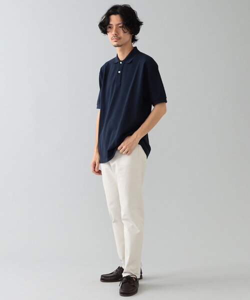 BEAMS F(ビームスエフ)の「ELACIO / カノコ ポロシャツ(ポロシャツ・メンズ・ホワイト/パープル系その他5/ホワイト系その他2/ダークグリーン/シルバー/ネイビー/ブルー系その他3/ブラック・4/3/5)」の16枚目の写真