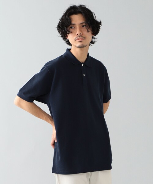 【イタリア製】BEAMS F カノコポロシャツ　ビームスエフ　サイズ52 イタリア製】BEAMS F カノコポロシャツ ビームスエフ サイズ52