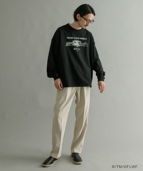 URBAN RESEARCH（アーバンリサーチ）の「FLW LONG-SLEEVE T-SHIRTS（Tシャツ/カットソー・メンズ・ブラック/ホワイト・MEDIUM/LARGE）」の9枚目の写真