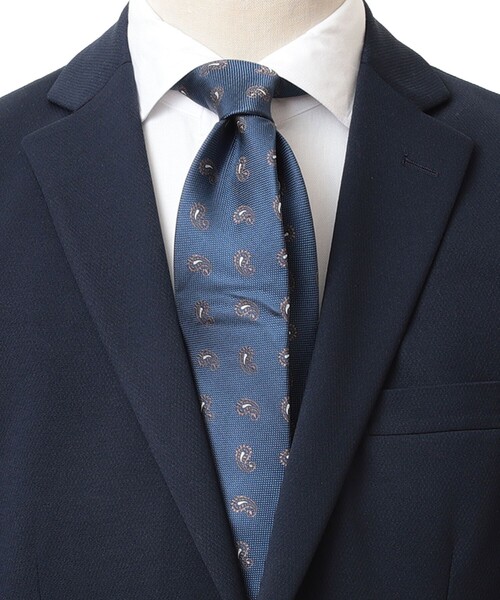 BEAMS F ネクタイ Holliday ＆ Brown / シルク ペイズリー柄