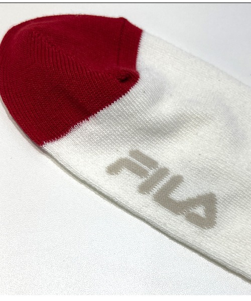 FILA(フィラ)の「FILA/フィラ メンズ クルー丈 ソックス ブランド ロゴ 吸水速乾 消臭 補強 靴下 2足セット(ソックス/靴下・メンズ・ホワイト系/ブラック系・25-27CM)」の11枚目の写真