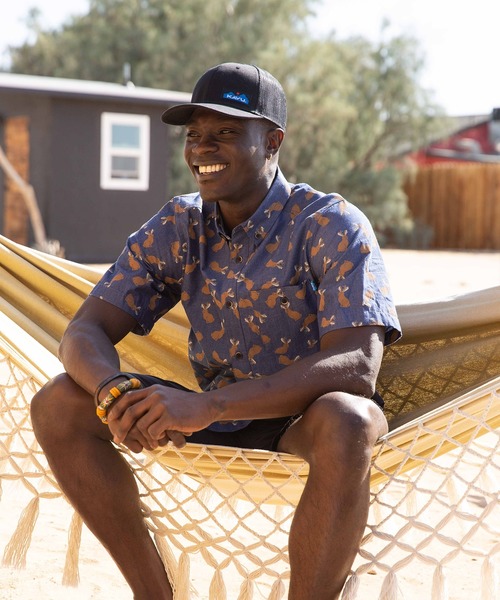 KAVU(カブー)の「KAVU/カブー Carry On/キャリーオン(キャップ・メンズ・ブラック/タン・FREE)」の7枚目の写真